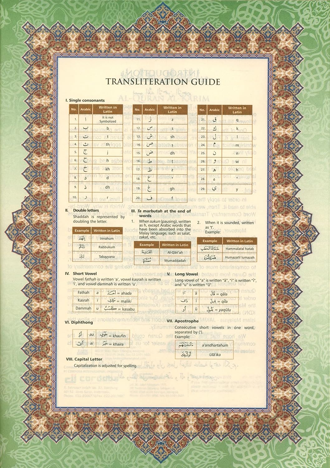 Al Quran Al Kareem: Word For Word, Colour Coded Tajweed Arabic-English Translation - B5 MEDIUM (25cm*18cm)